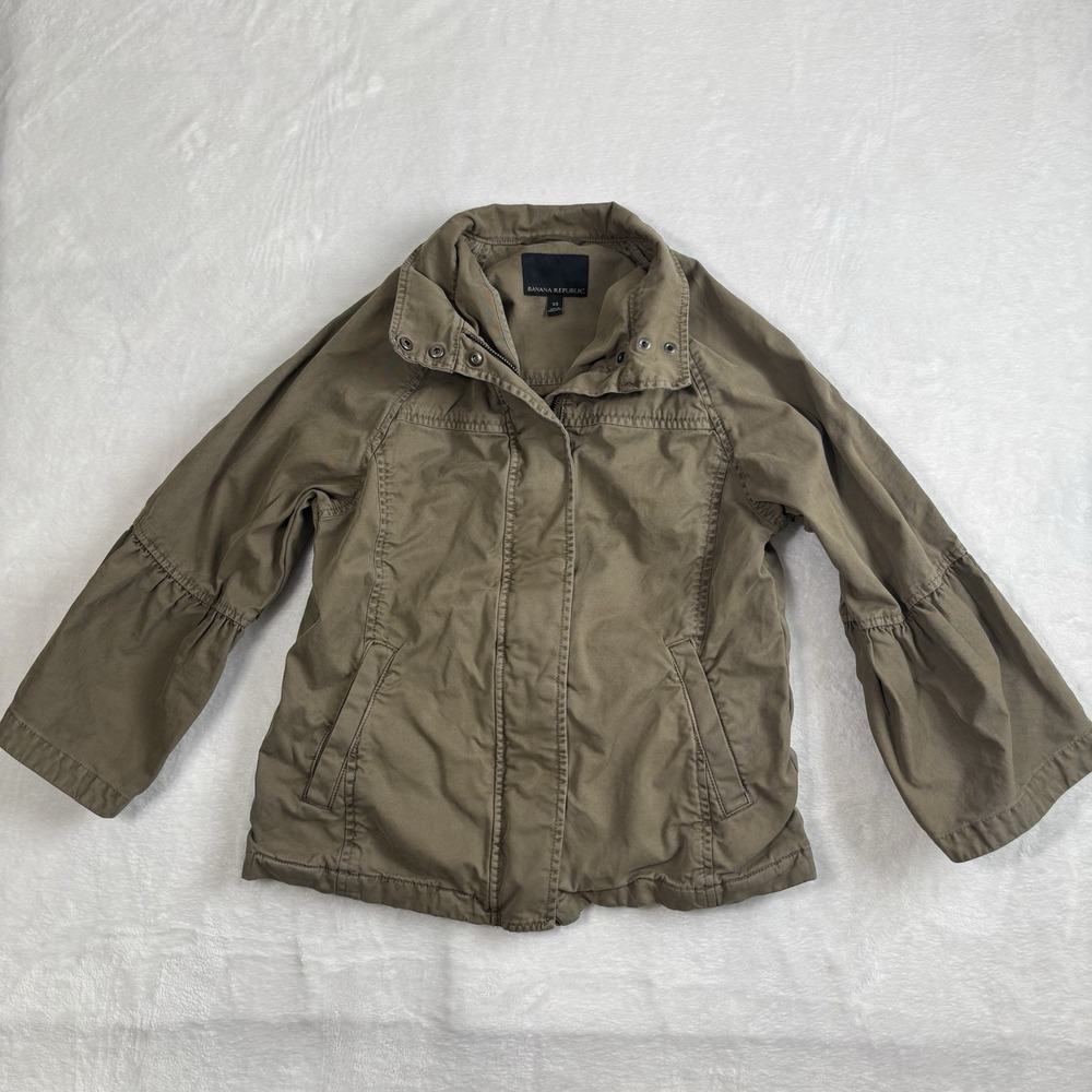 Banana Republic Military‎ Flight Jacket Long Sleeve Full Zip Women's XS
